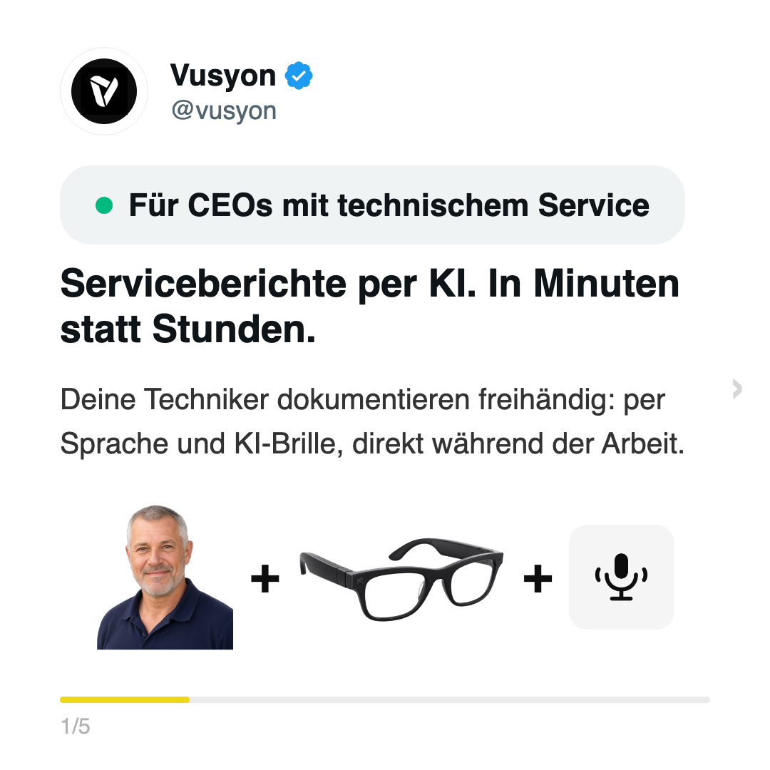 Vusyon Facebook ad: Wenn du Geschäftsführer eines Unternehmens mit mehr als…