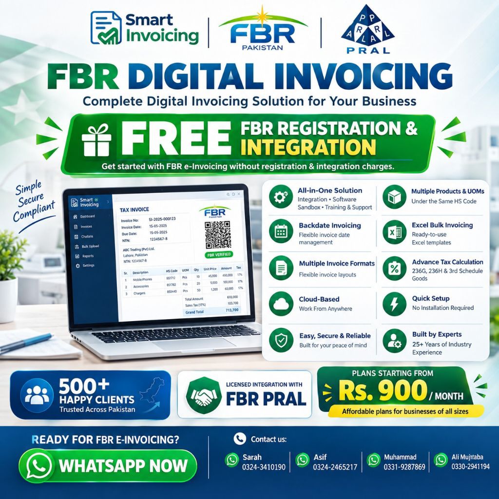 Smart Invoicing Facebook ad: Penalty Notice from FBR?