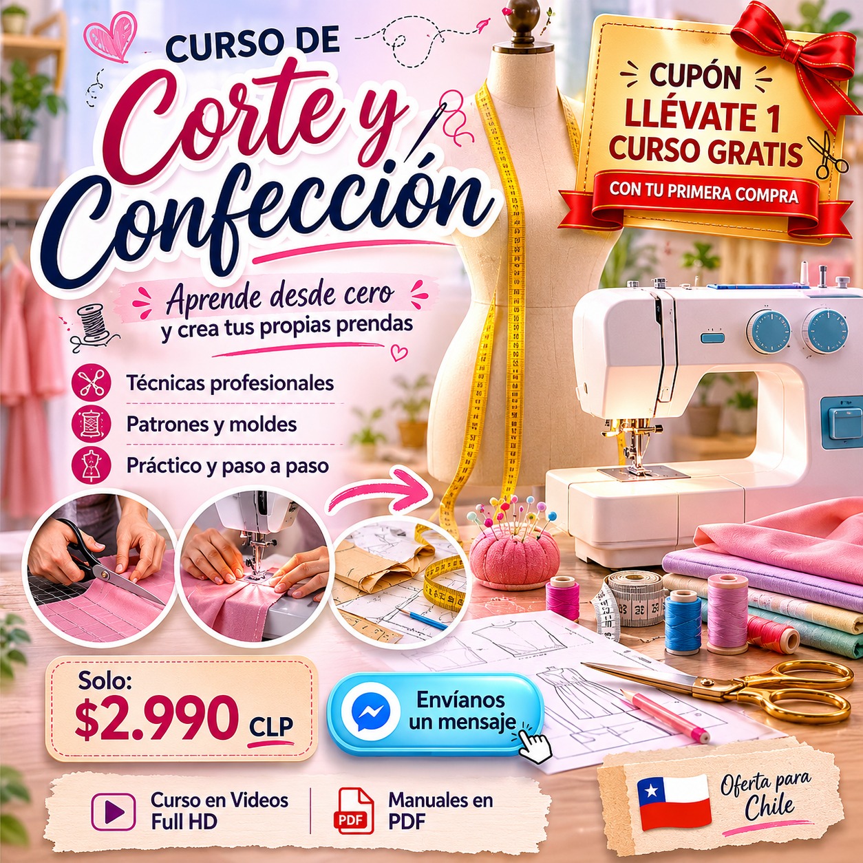 Cursos Para Ellas Facebook ad: Cursos para todas ellas que necesitan una distracción…