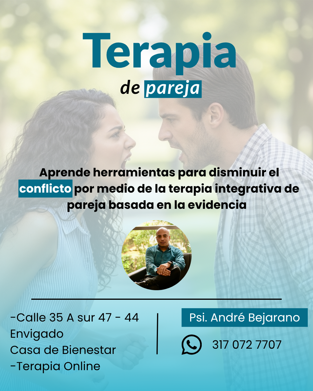 Psicólogo André Bejarano Facebook ad: Más información