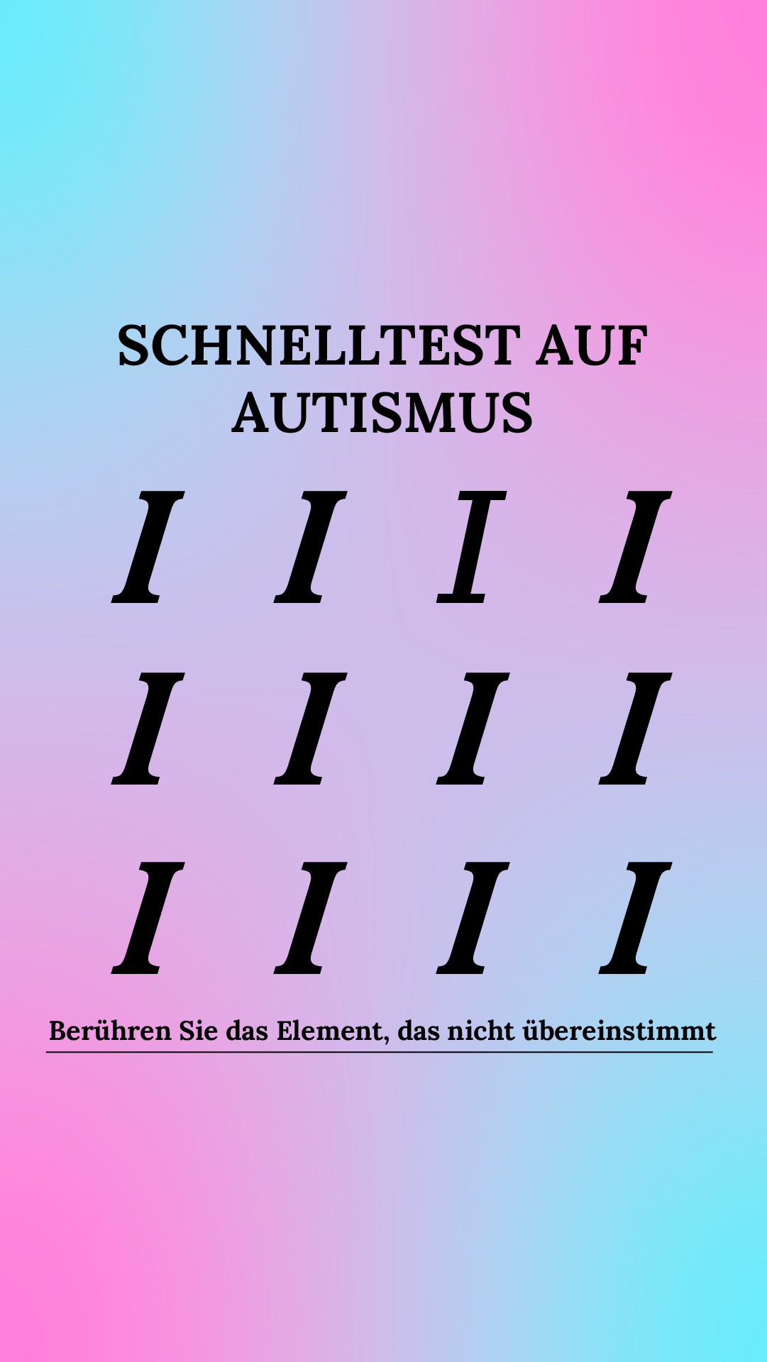 International IQ test Facebook ad