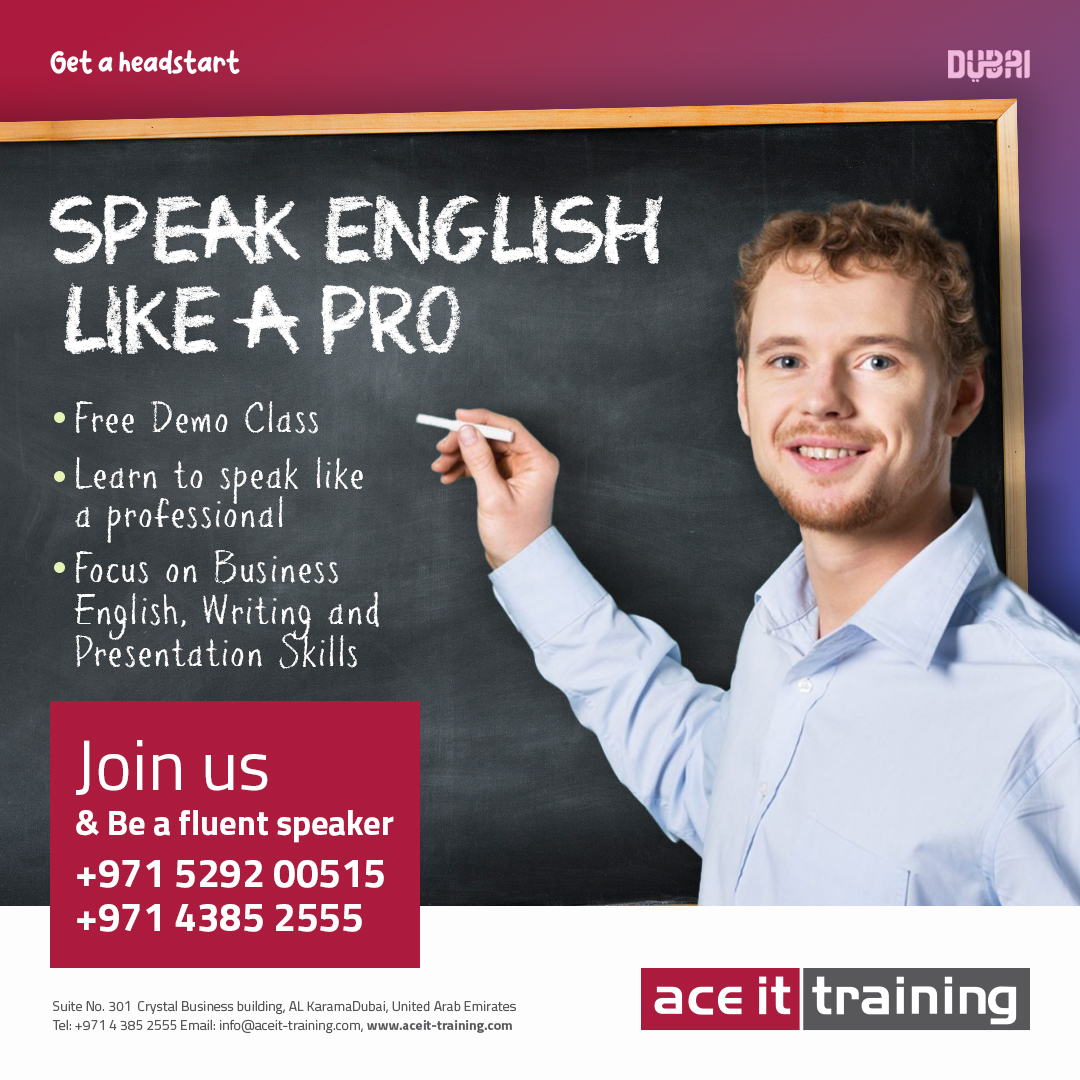 Ace it Training, Dubai Facebook ad