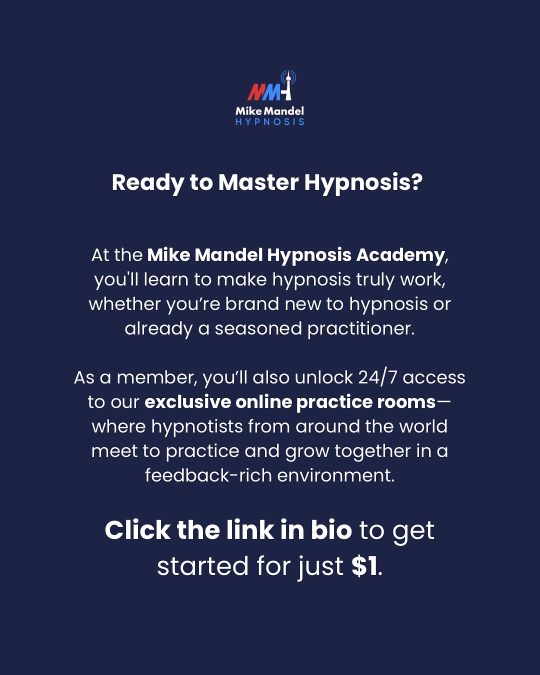Mike Mandel Hypnosis Facebook ad