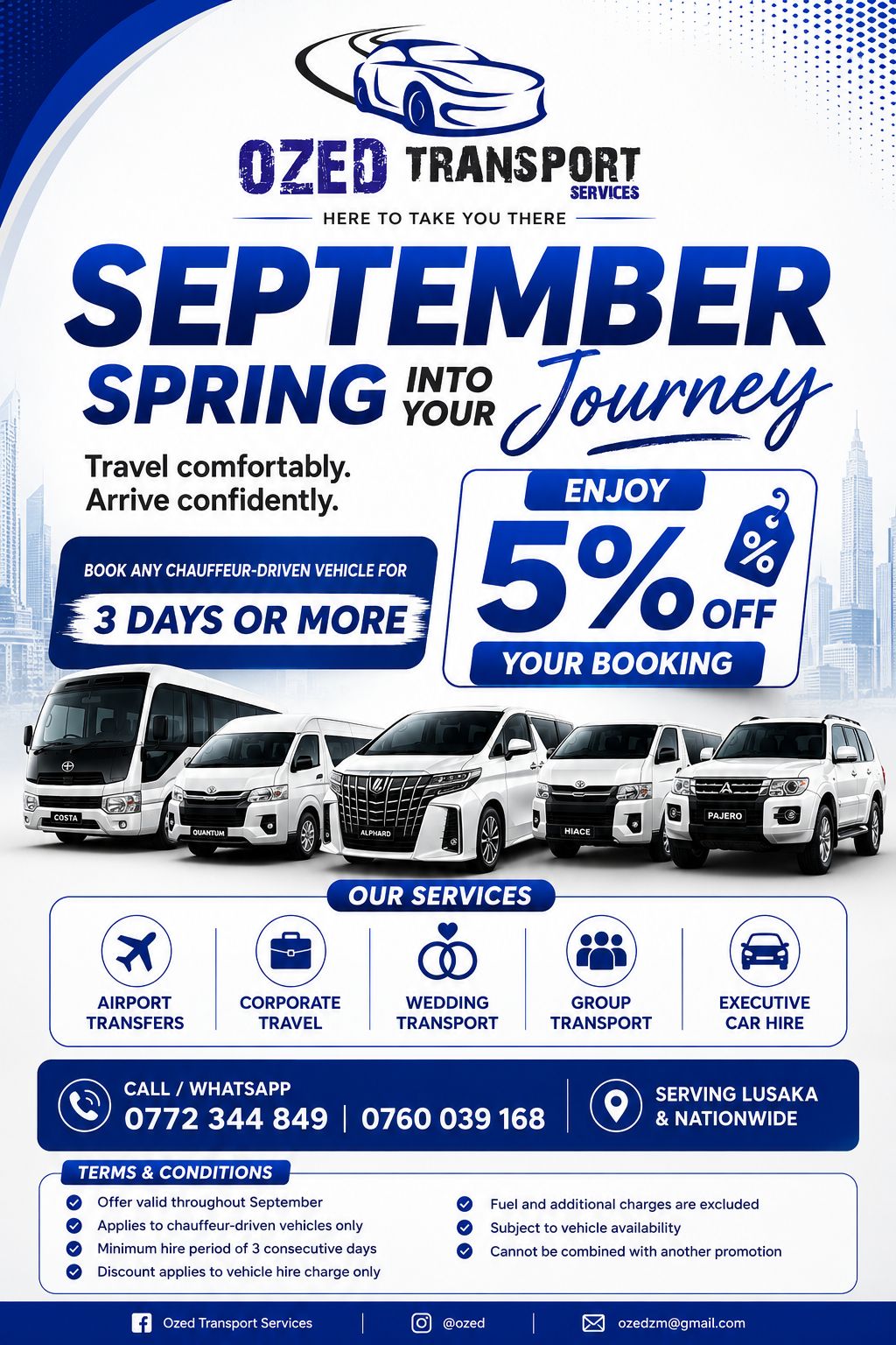 Ozed Transport Services Facebook ad