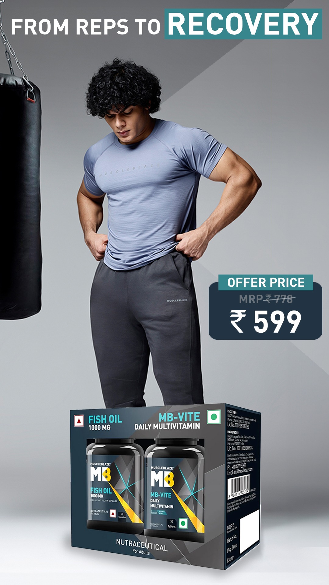 MuscleBlaze Facebook ad