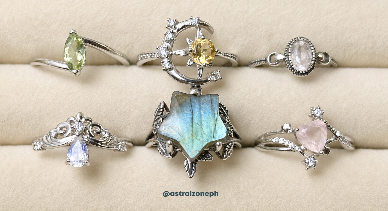 Astralzoneph Healing Crystals & Natural Gemstones Facebook ad: THE PASTEL CONSTELLATION COLLECTION