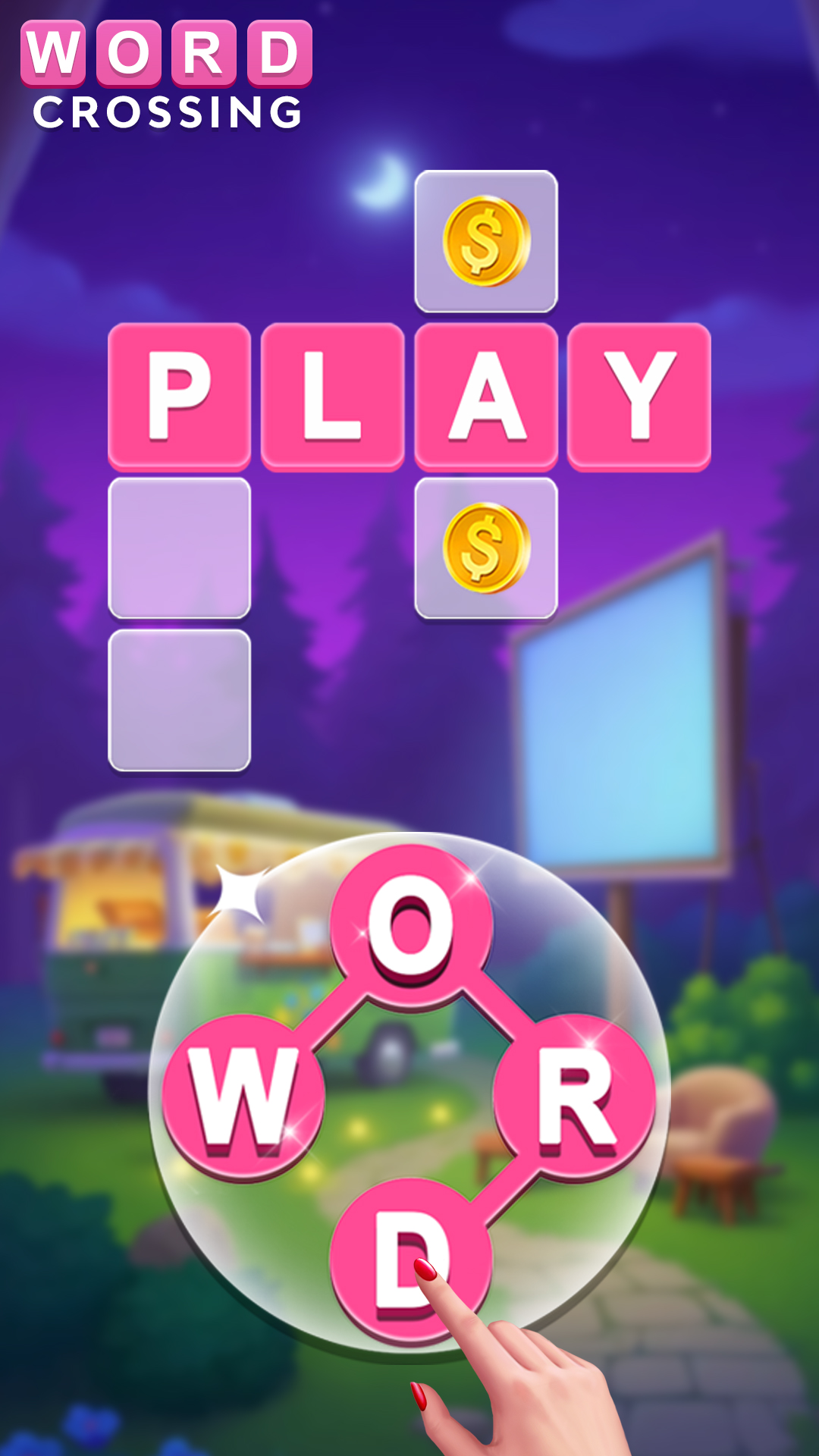 Word Crossing Facebook ad from May 12, 2026
