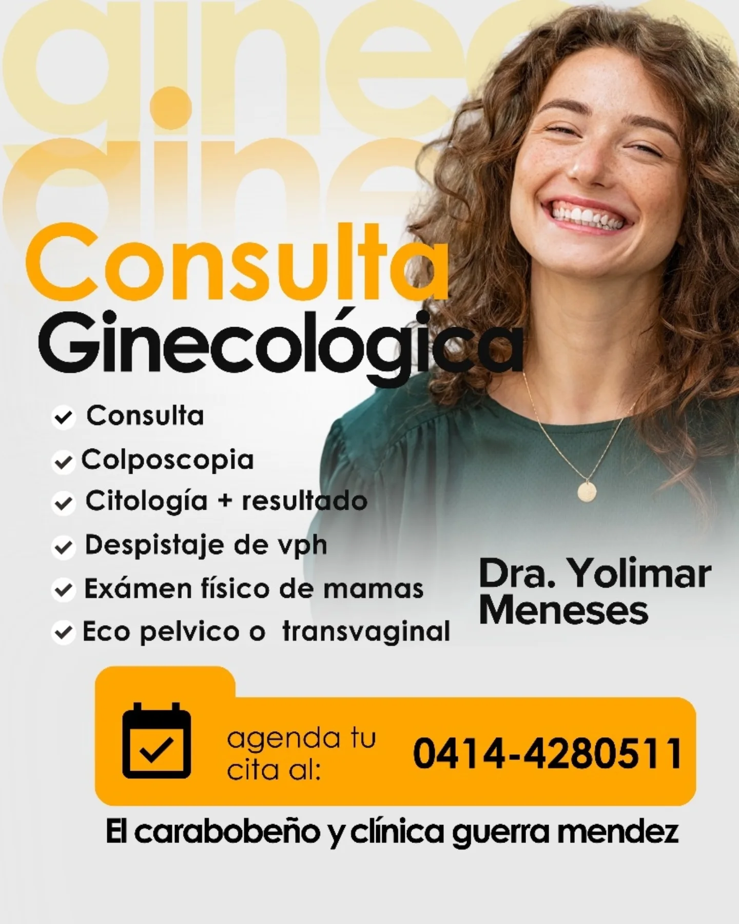 Ginecología Valencia Facebook ad: Desliza y conoce nuestros servicios ginecológicos