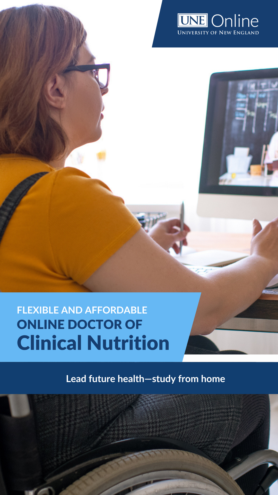 UNE Online Facebook ad from May 22, 2026
