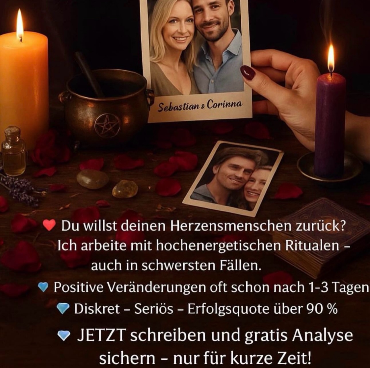 Die Mindset Akademie Facebook ad: Turbo Partnerrückführung | Gratis