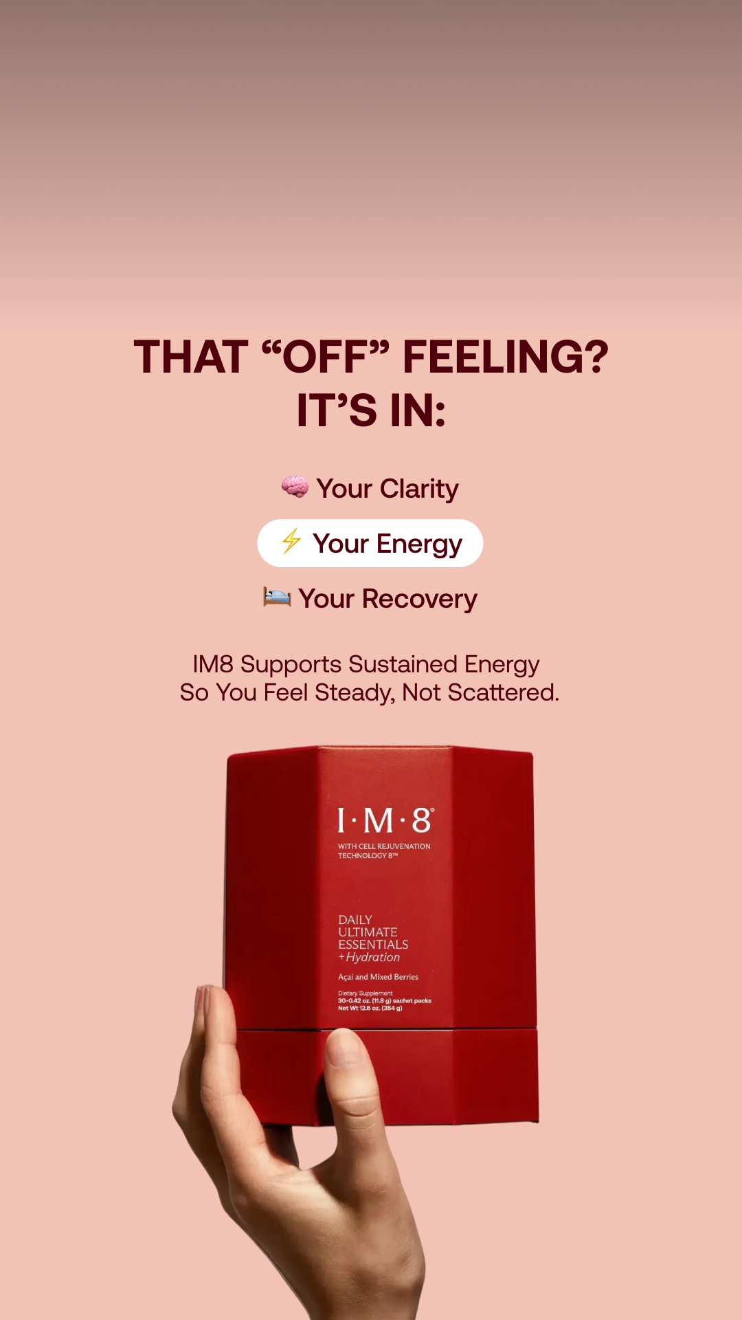 IM8 Health Facebook ad