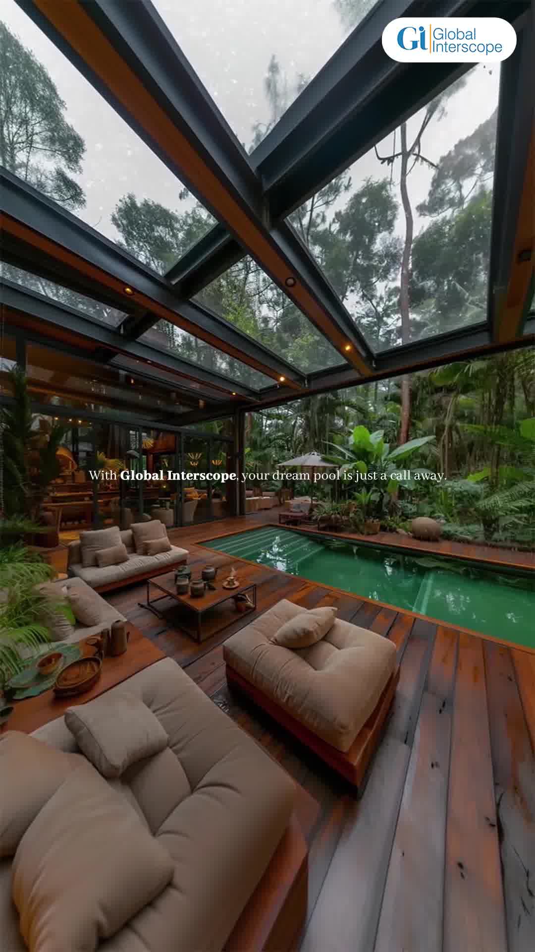 Global Interscope -The Swimming Pools Company Facebook ad: Comprehensive Pool Construction & Maintenance Services