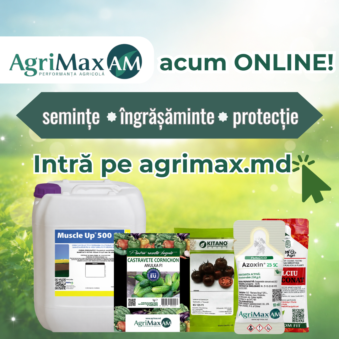 AgriMax Moldova Facebook ad: Produse agricole profesionale