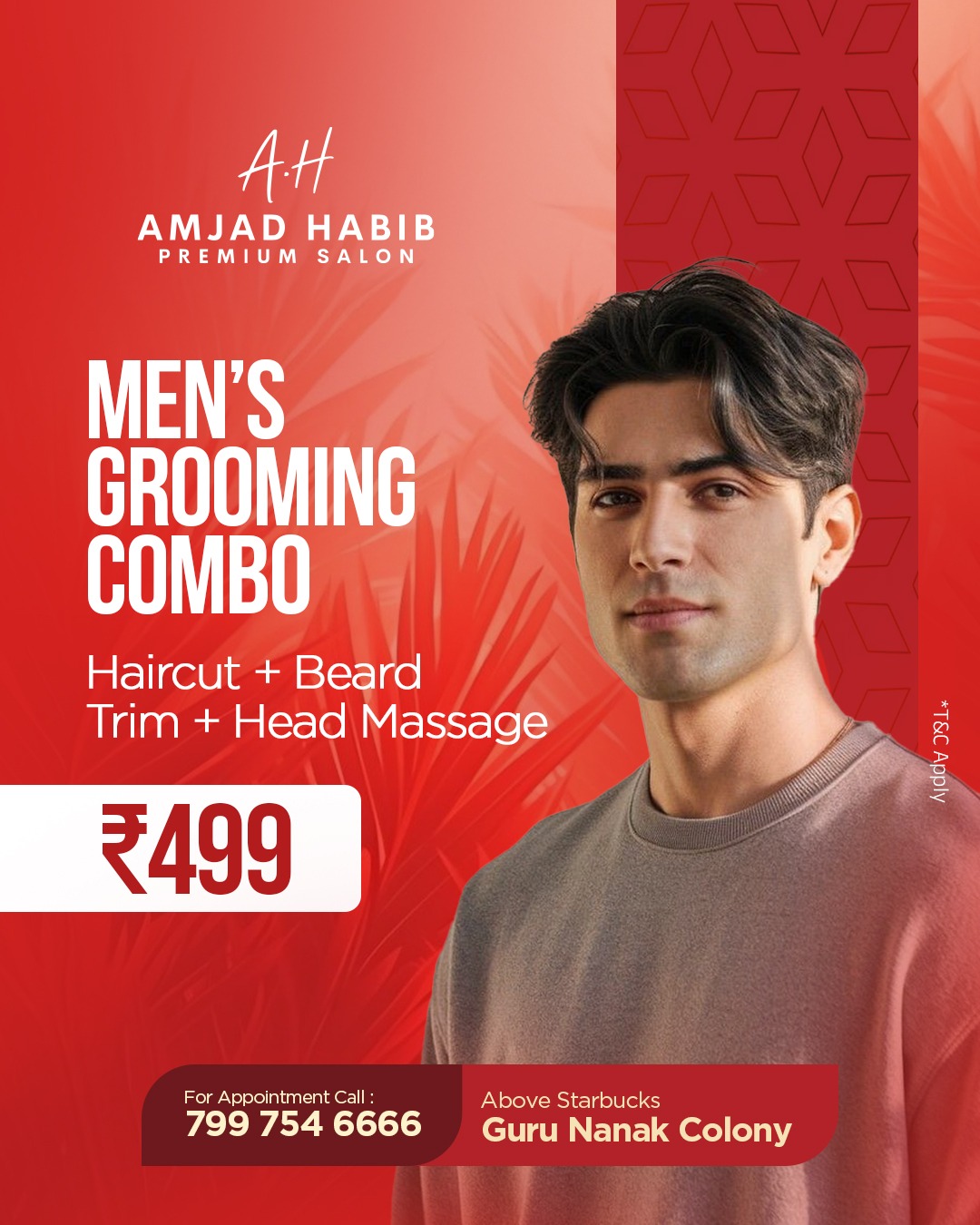 Amjad Habib Vijayawada Facebook ad: Grooming Combo at ₹499