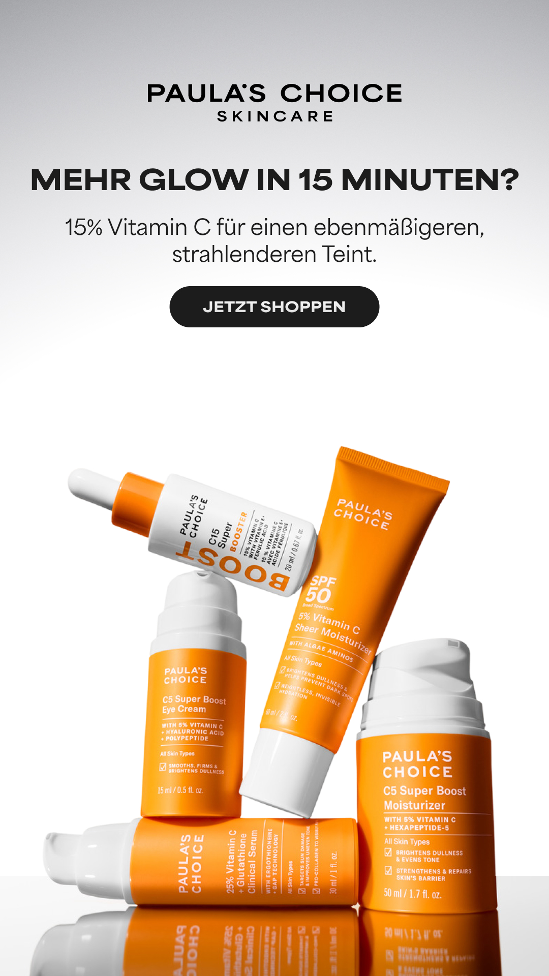 Paula's Choice Facebook ad: Für sichtbar glattere Haut