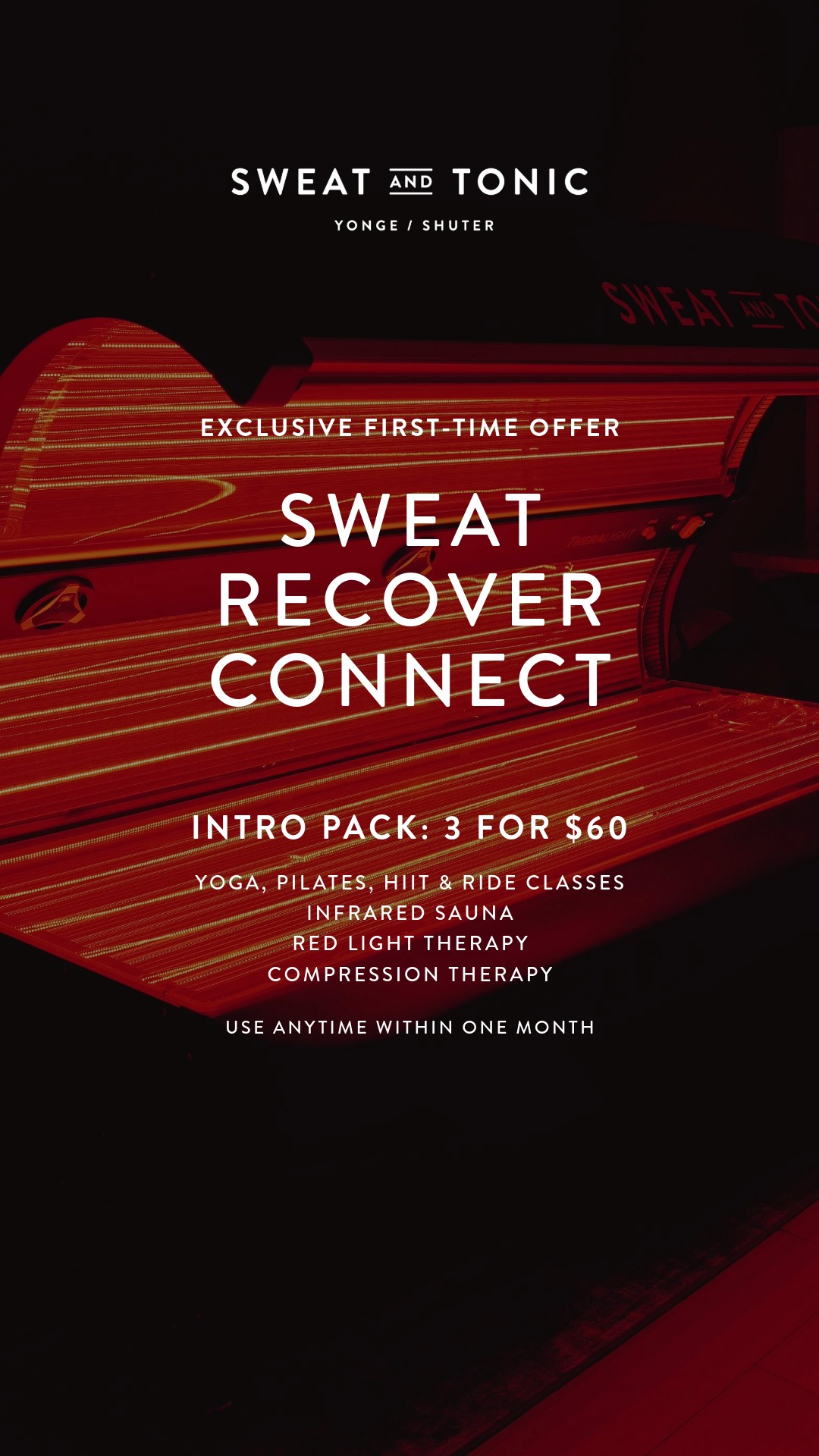 Sweat and Tonic Facebook ad