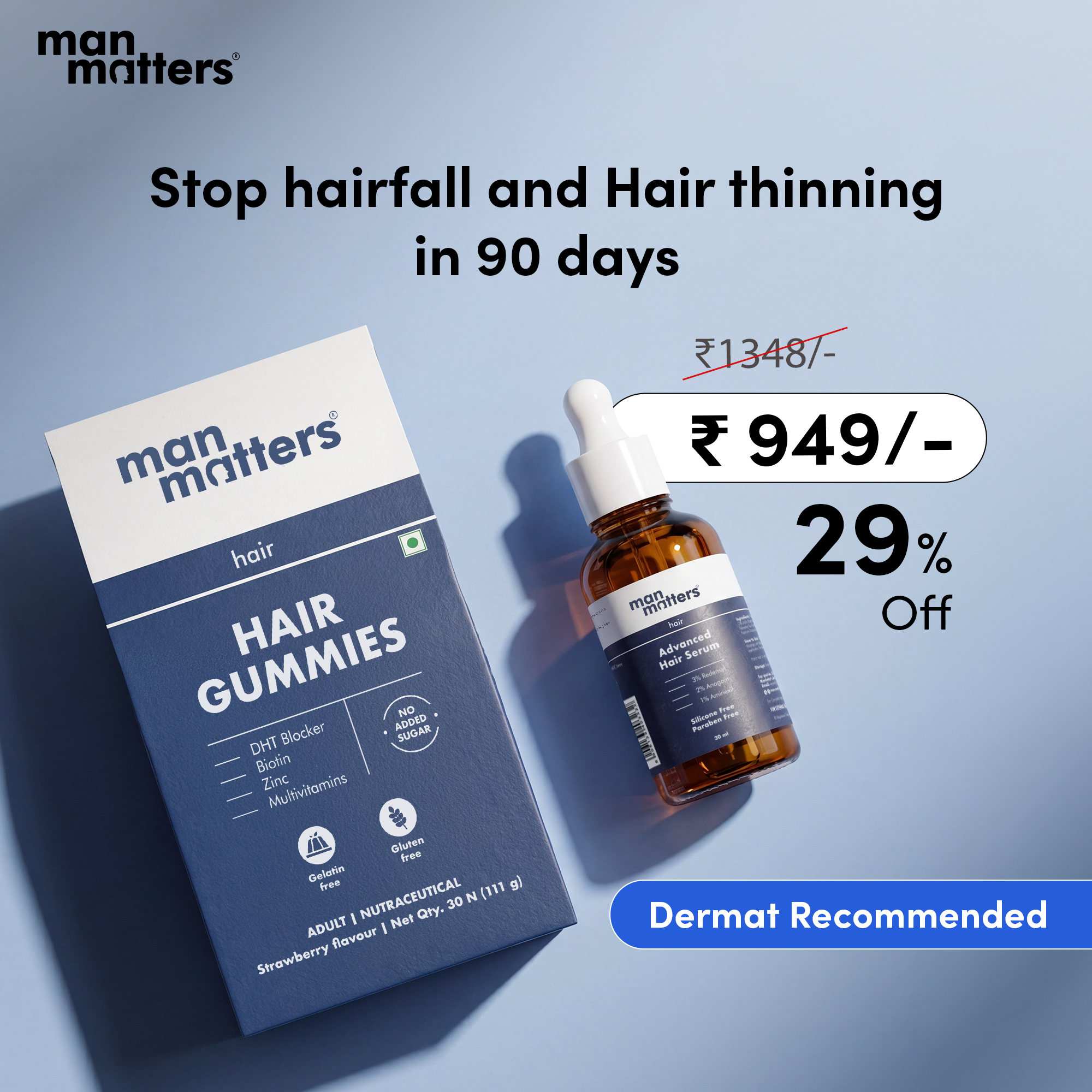 Hair Matters by Man Matters Facebook ad