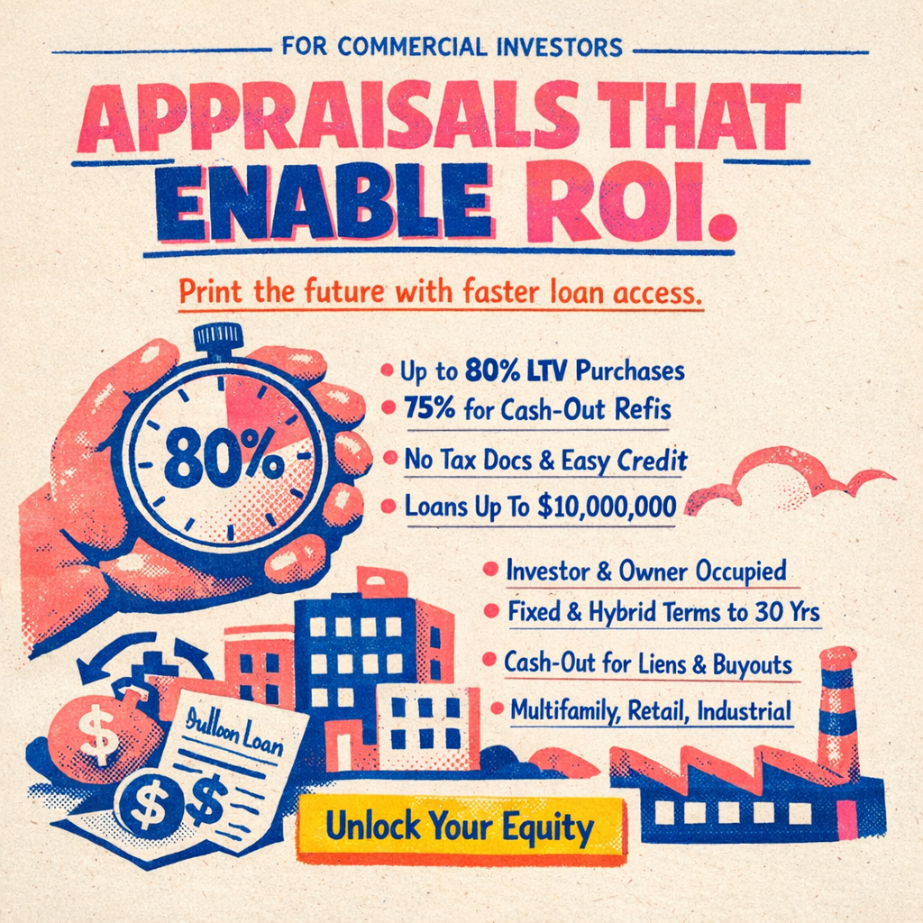 Commercial Mortgage Store Facebook ad: Commercial Real Estate Loans