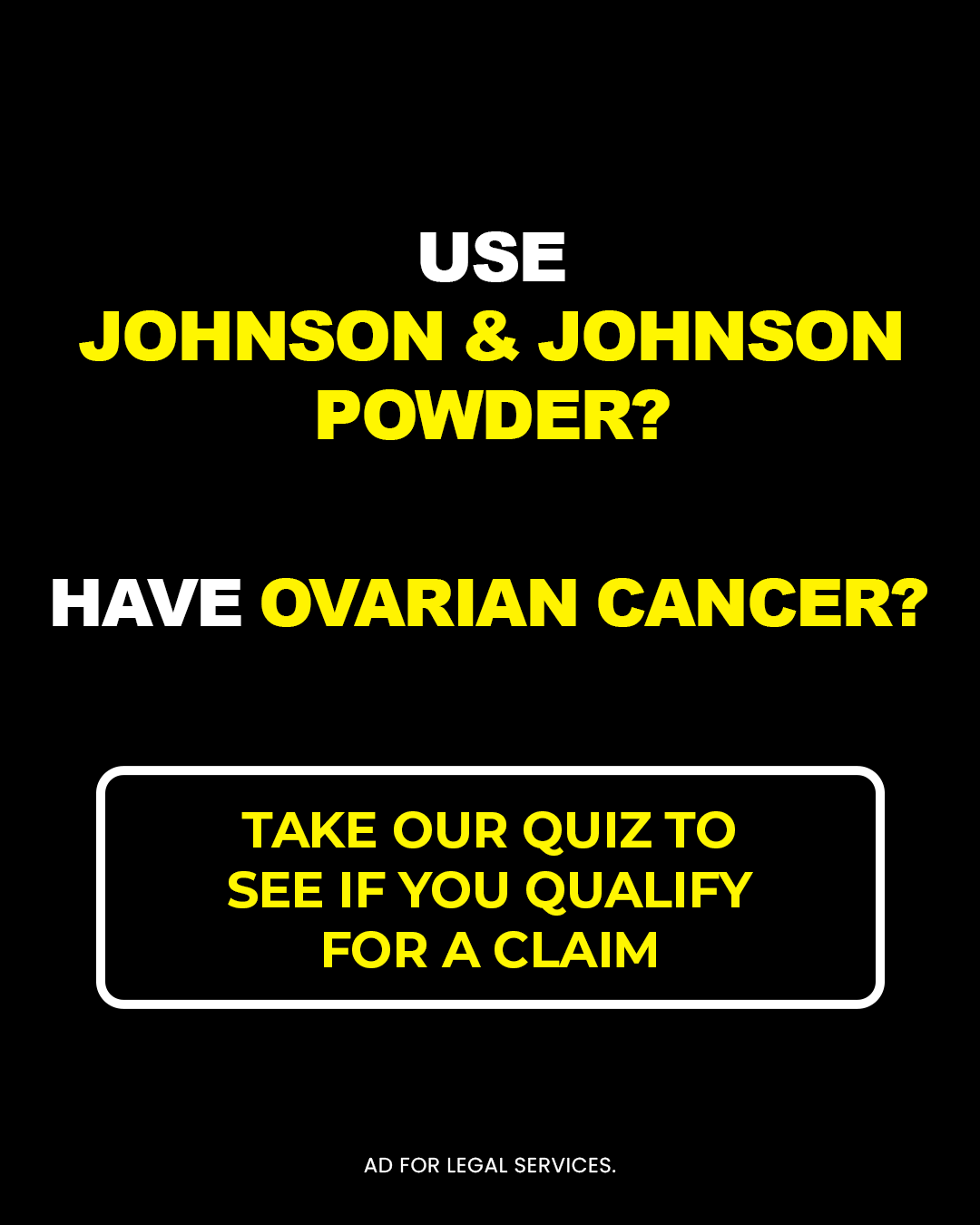 Talcum Powder Lawsuit Claims Facebook ad from Feb 2, 2026