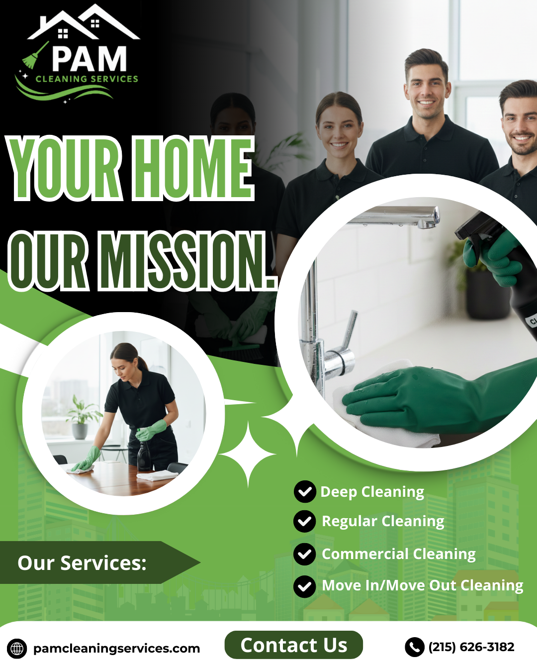 Pam Cleaning Service Facebook ad