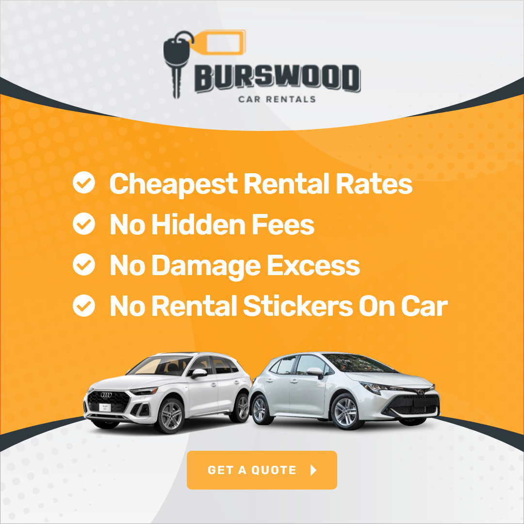 Burswood Car Rentals Facebook ad: Perth's highest-rated car rental company