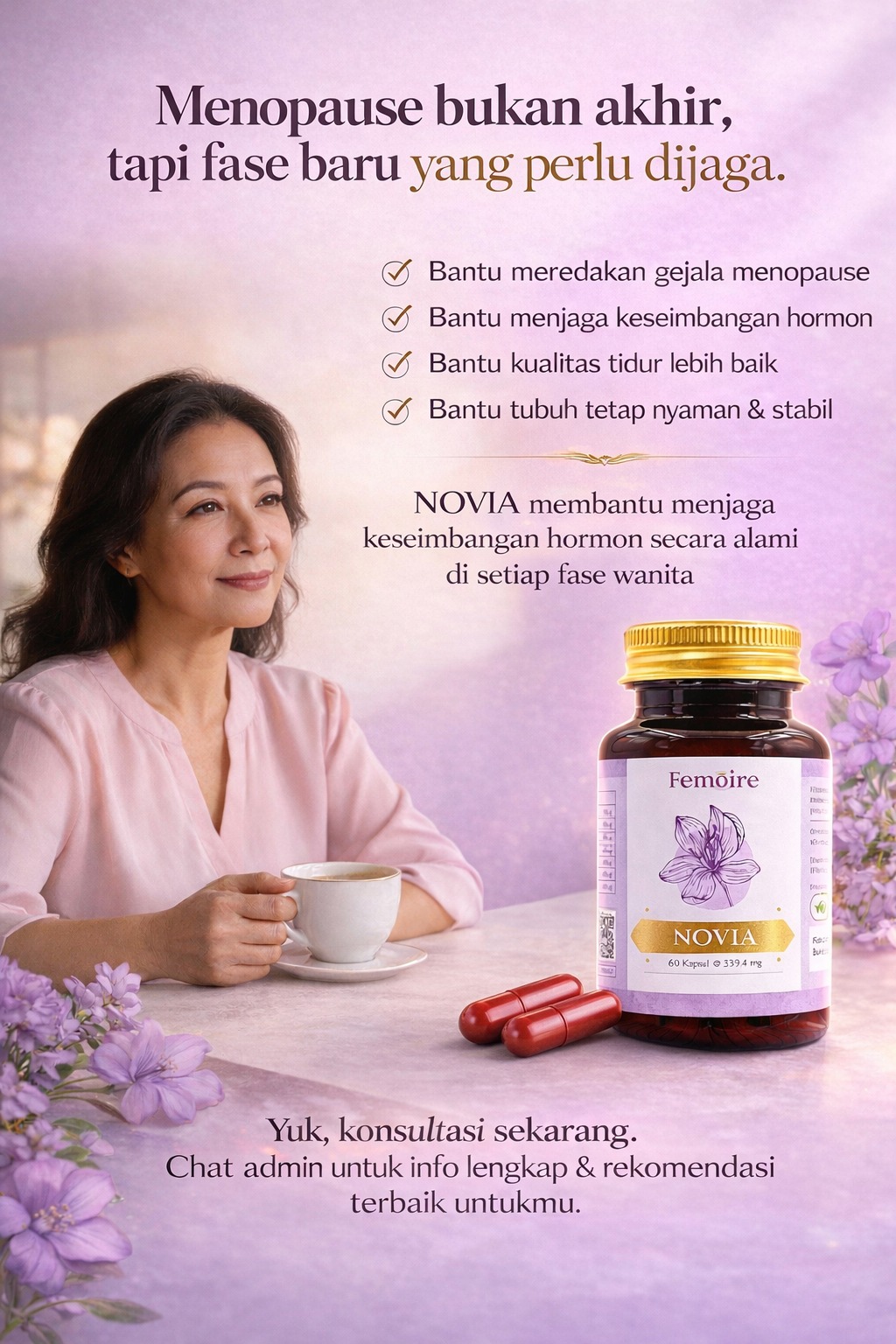 Nadya Store Facebook ad: 1 Botol Novia = 3 Manfaat Utama Wanita