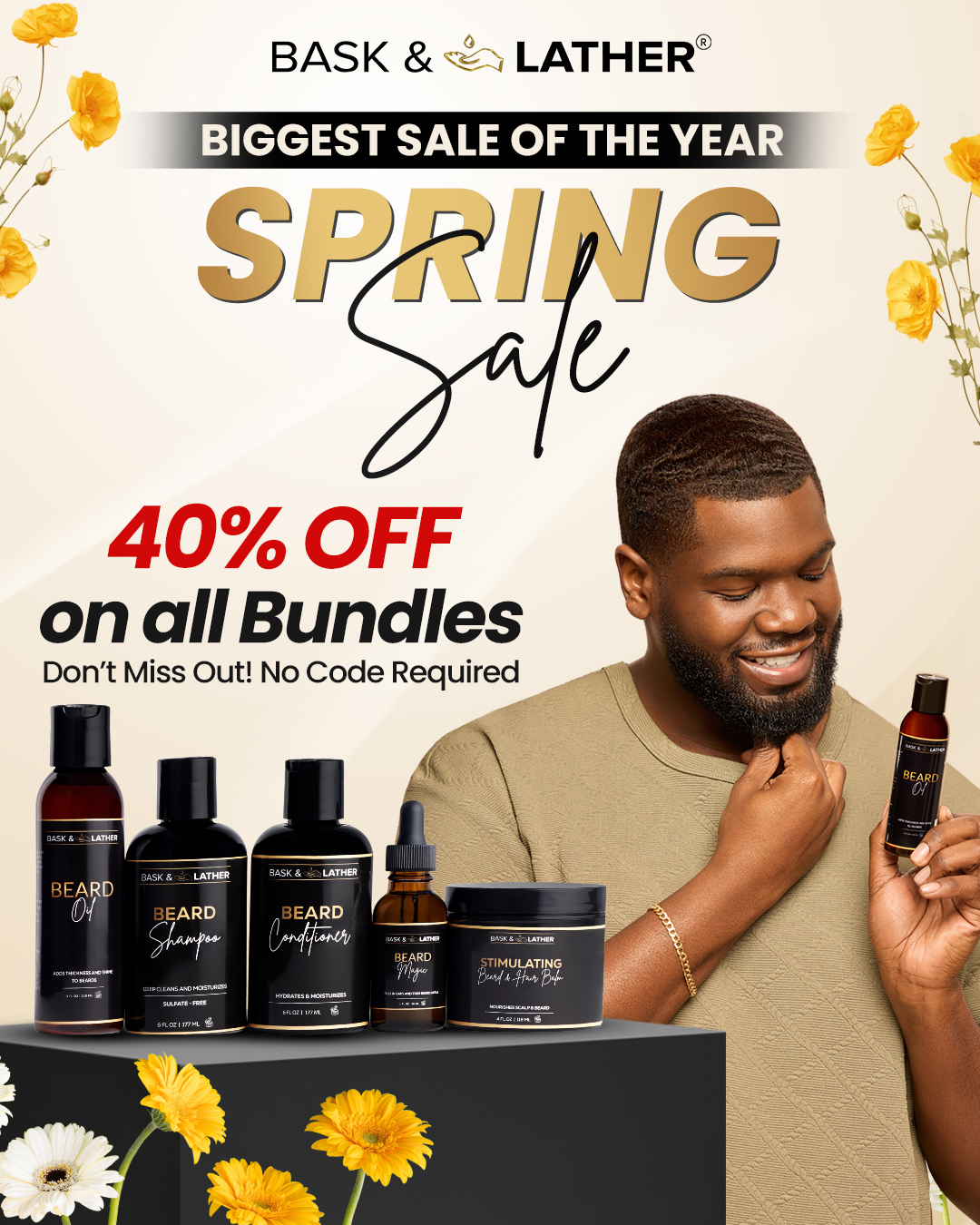 Bask & Lather Co Facebook ad