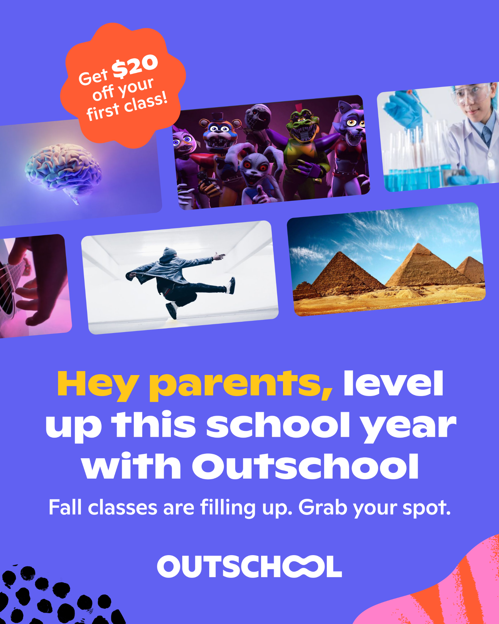 Outschool Facebook ad