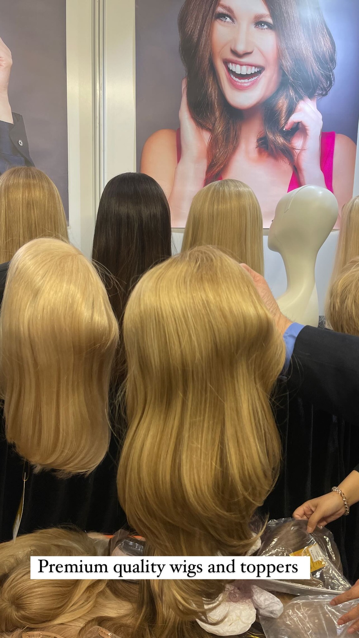 Prime Hair Facebook ad: Premium quality wigs and toppers