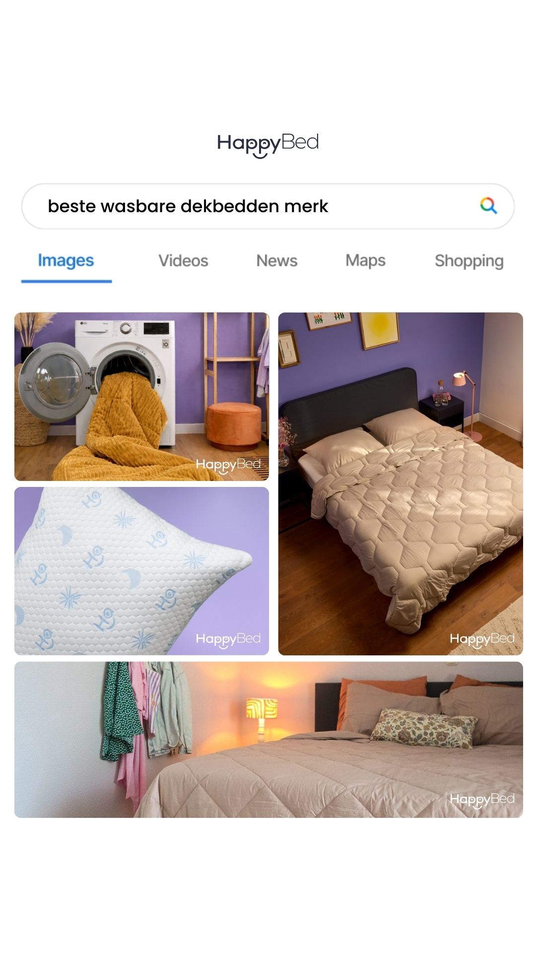 HappyBed Facebook ad
