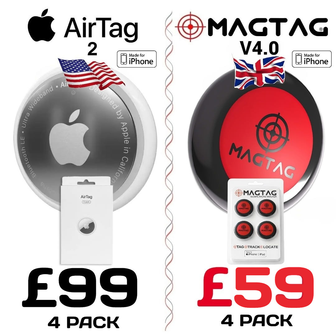MagTag UK Facebook ad: Airtag 2 vs MagTag V4.0