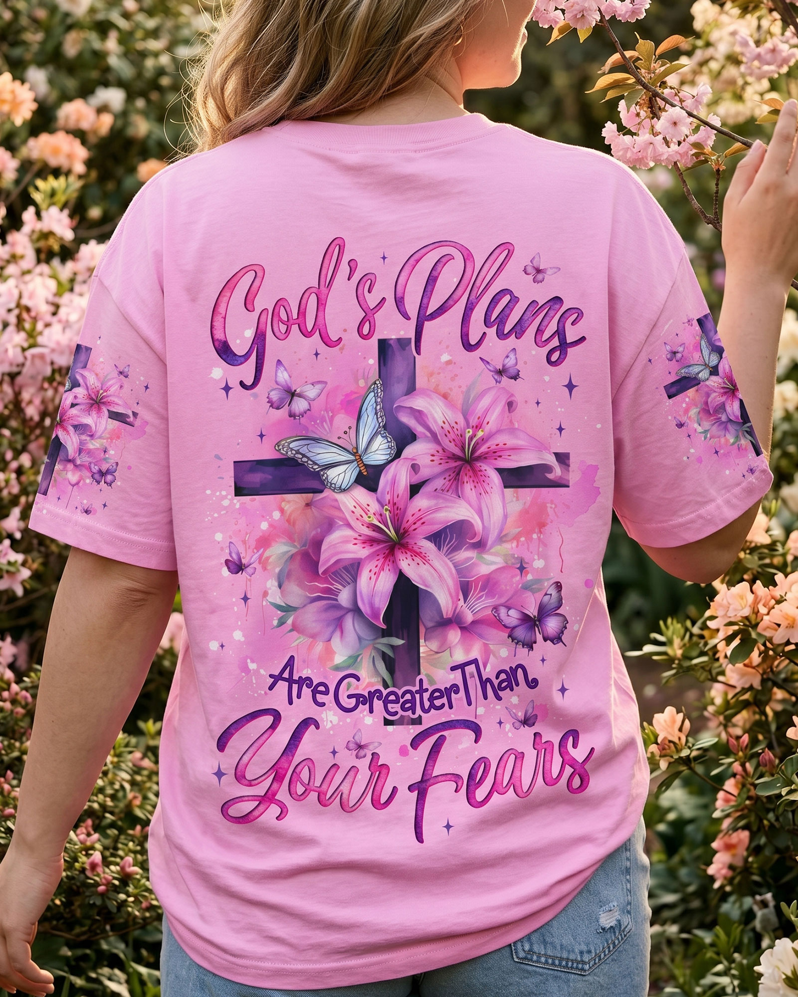 Faith Hope Love Facebook ad: 𝗚𝗢𝗗'𝗦 𝗣𝗟𝗔𝗡𝗦 𝗔𝗥𝗘 𝗚𝗥𝗘𝗔𝗧𝗘𝗥 𝗧𝗛𝗔𝗡…