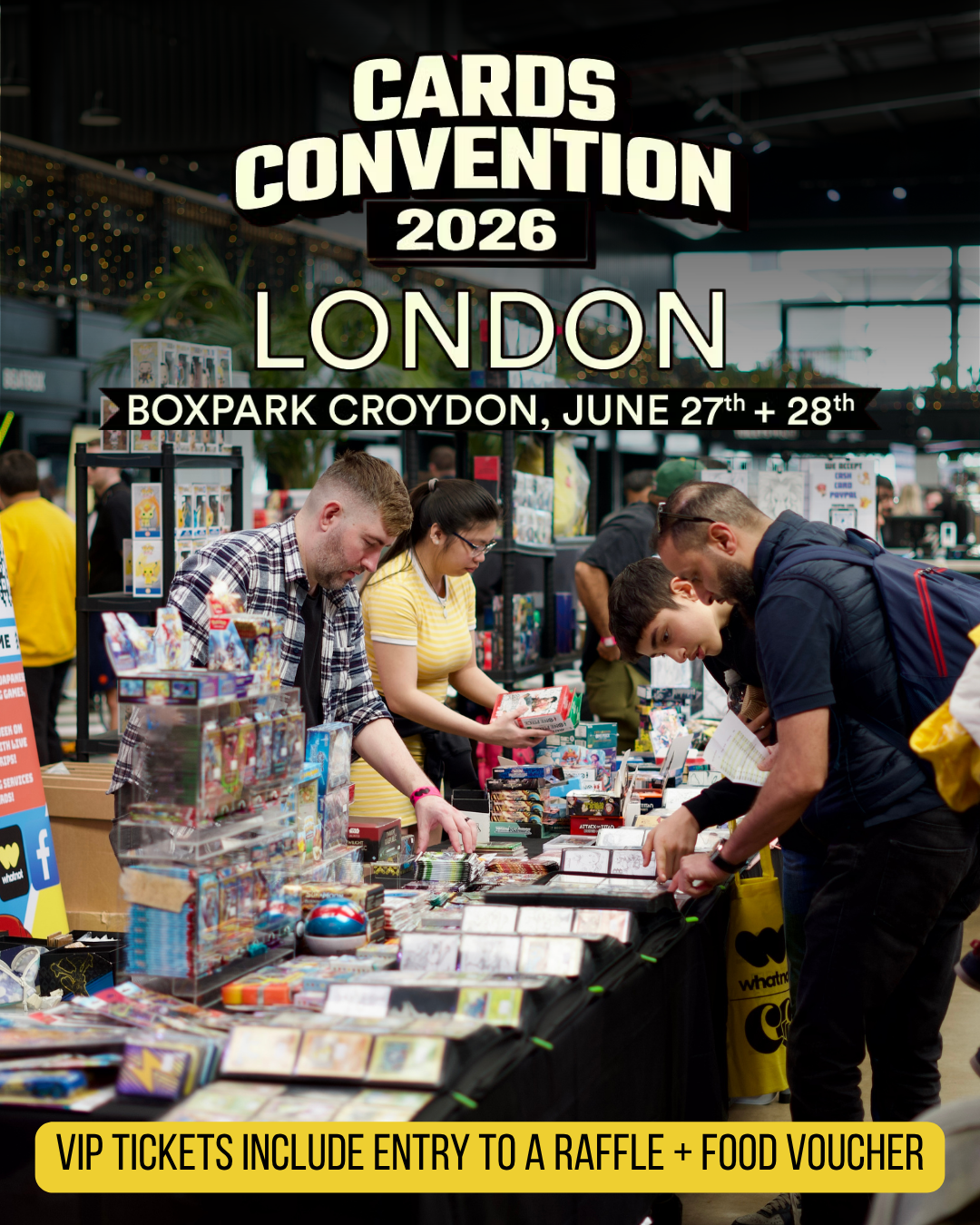 Cards and Collectables Facebook ad: Cards Convention - Trading Card Event LONDON 27 - 28 JUNE…