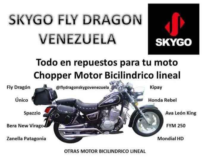 Fly dragon skygo Venezuela Facebook ad: Partes y repuestos para motos 250, motor bicilindrico…