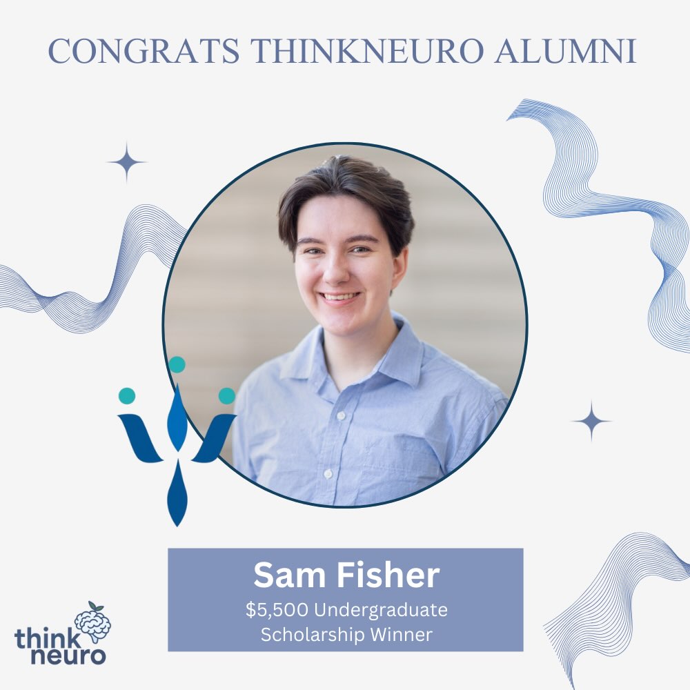 Think Neuro Facebook ad: Congratulations to Sam, a ThinkNeuro alumni, who won…