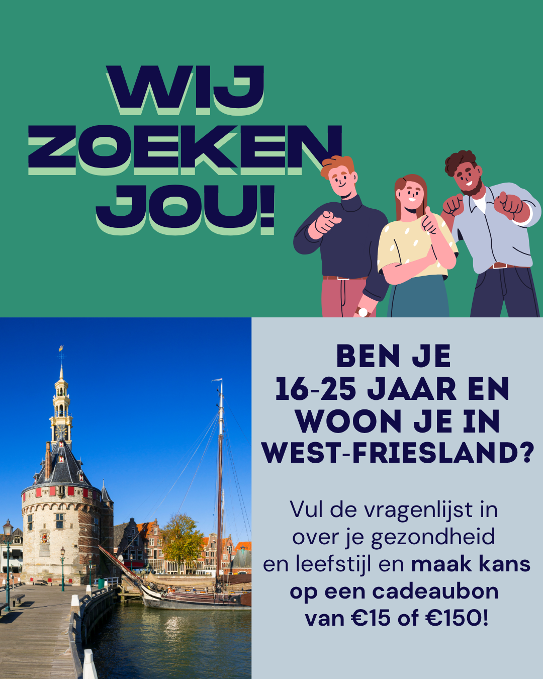 Gezondheidsmonitor Jongvolwassenen Noord-Holland Noord 2026 Facebook ad