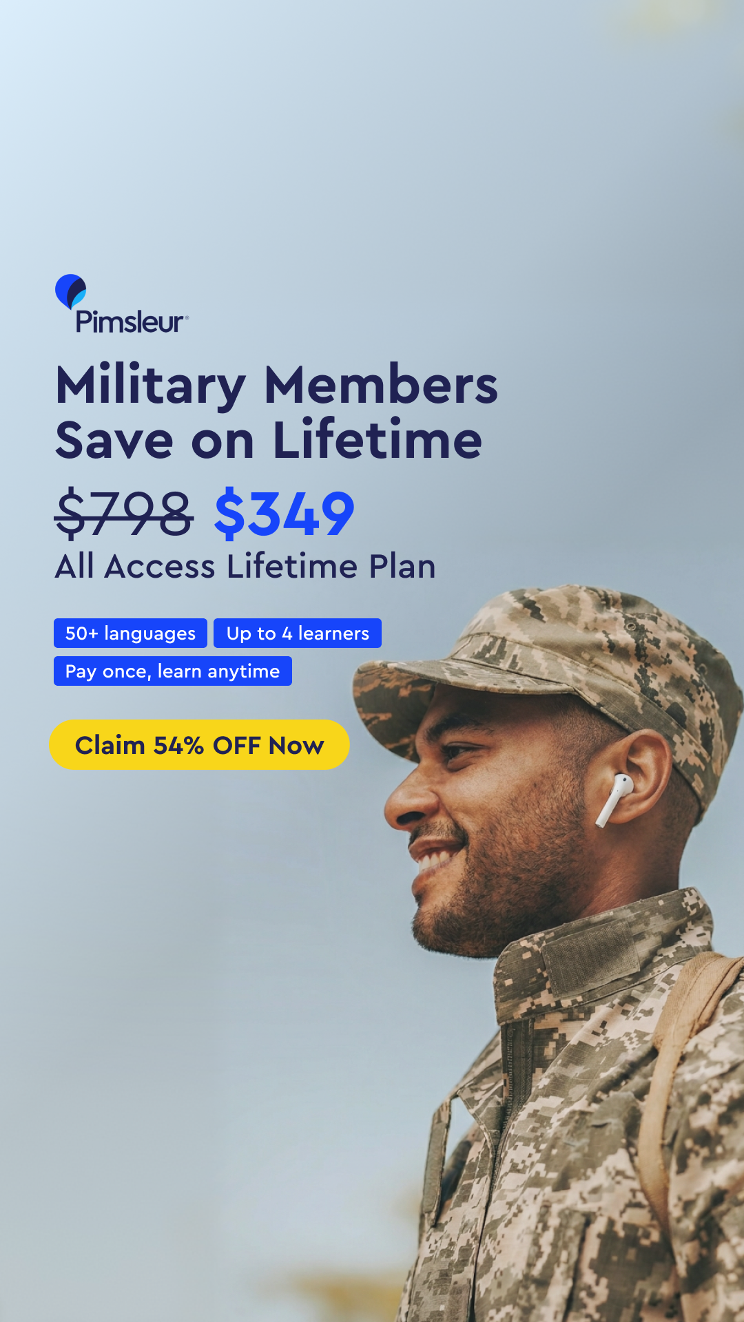 Pimsleur Language Programs Facebook ad