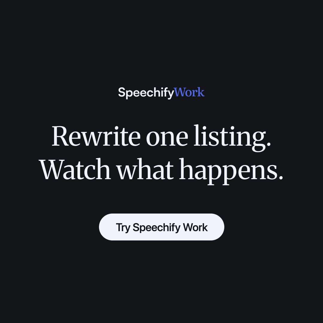 Speechify Work Facebook ad
