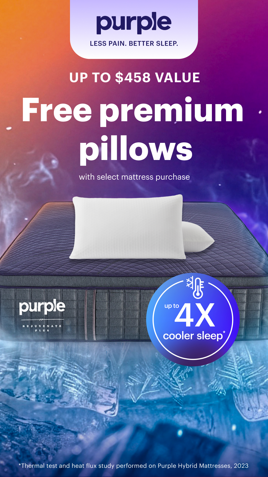 Purple Facebook ad