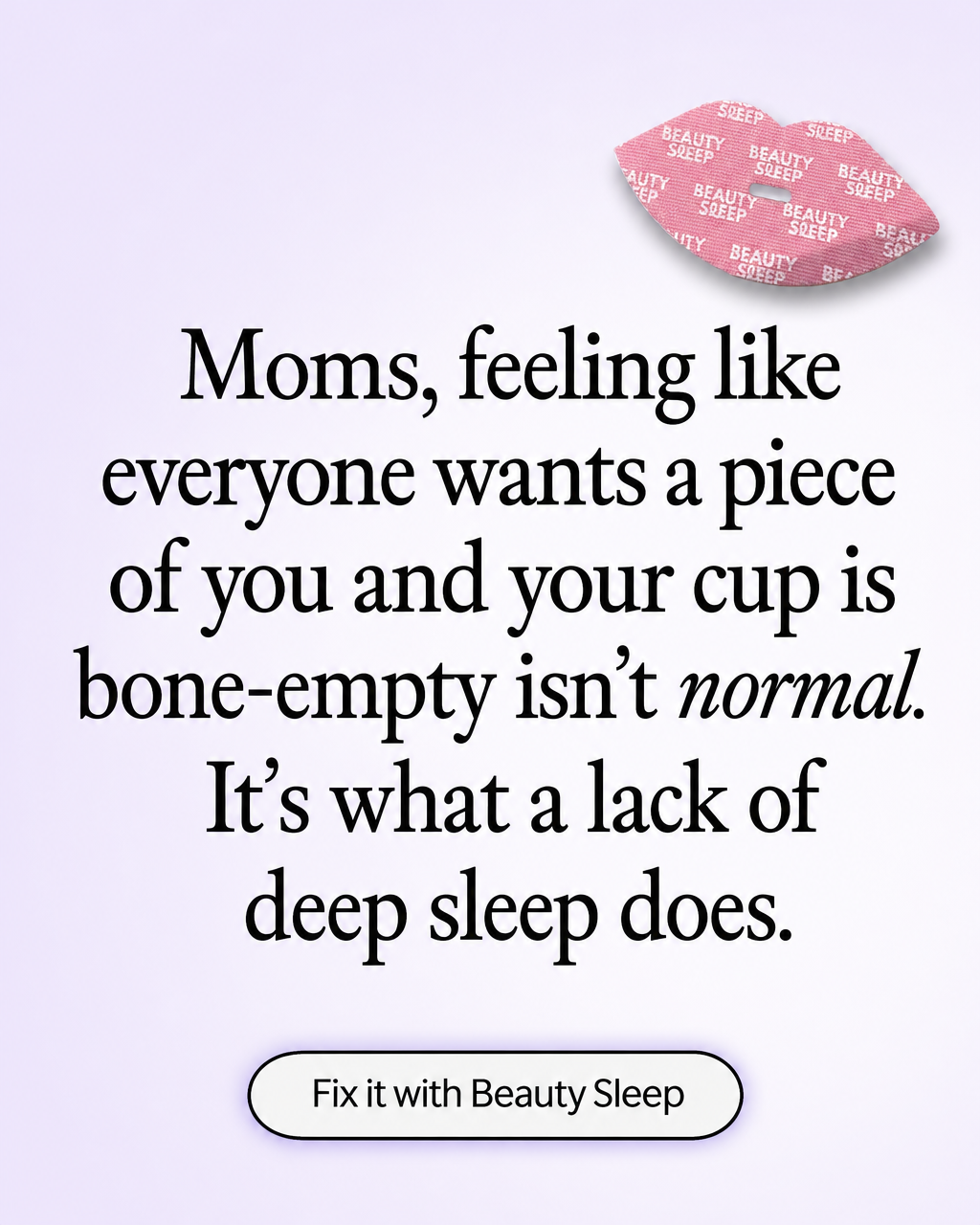 Beauty Sleep Facebook ad