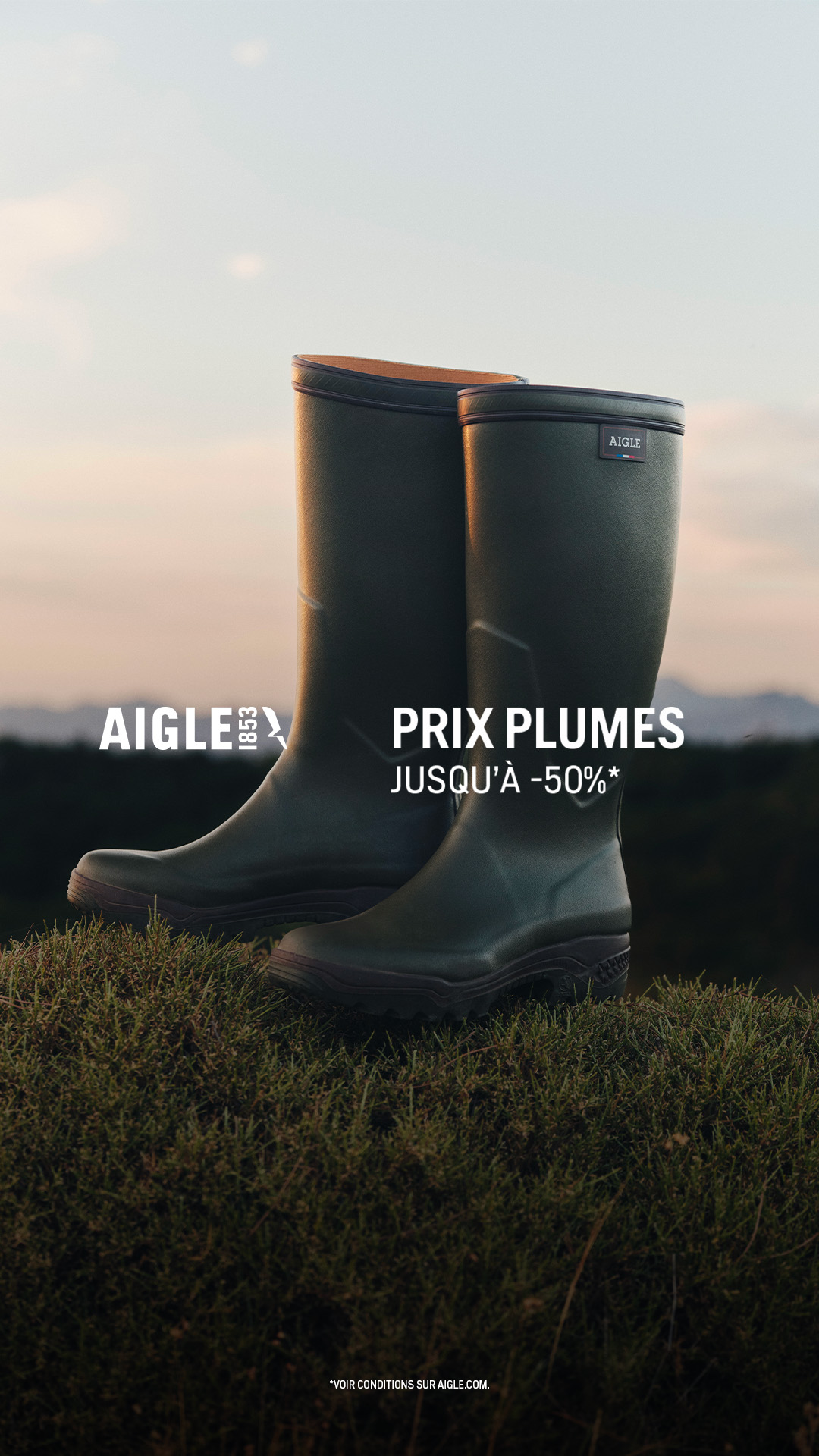 Aigle Facebook ad: La rentrée à prix doux