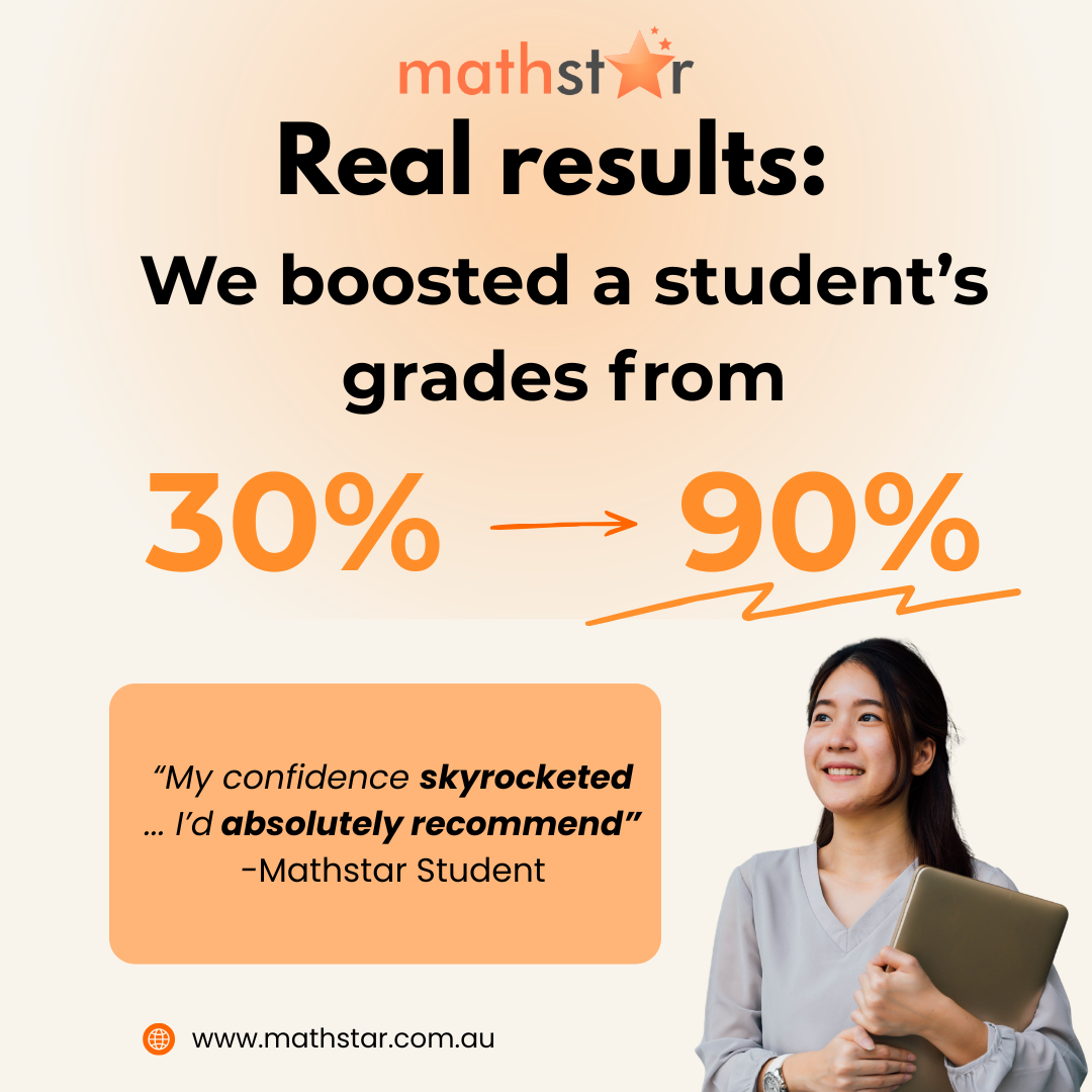 Mathstar Tuition Facebook ad: From 30% to 90% in English scores through tutoring