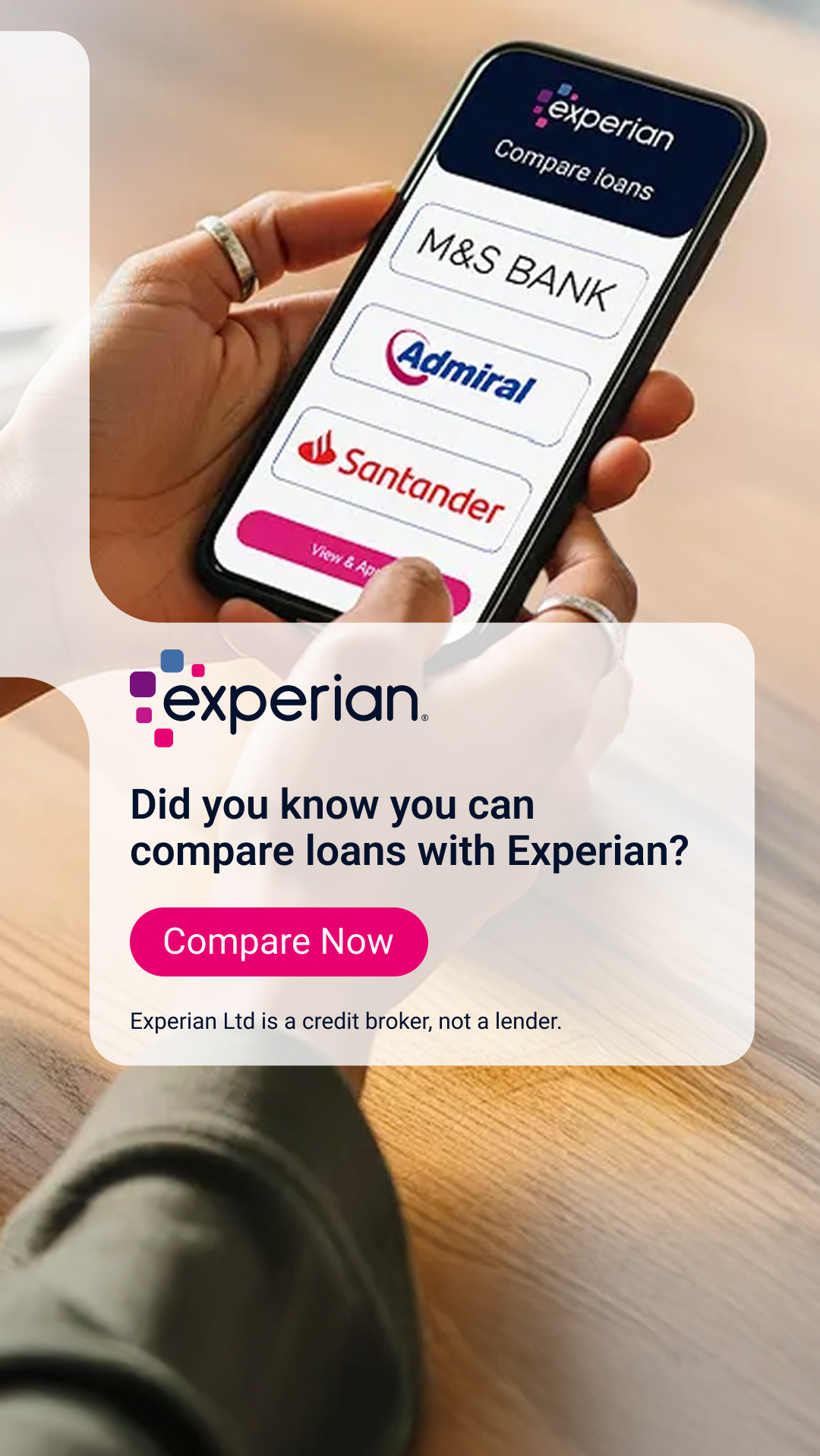 Experian UK Facebook ad