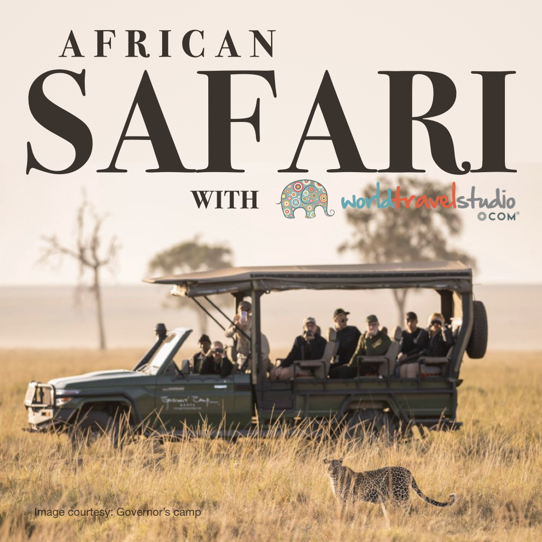 World Travel Studio Facebook ad: Step into the wild-without leaving luxury behind.
