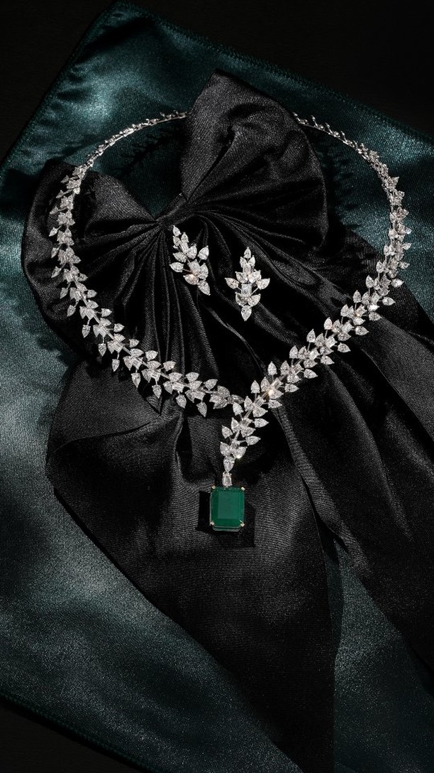 PC Jeweller Facebook ad: Radiate timeless charm with our diamond necklace adorned…