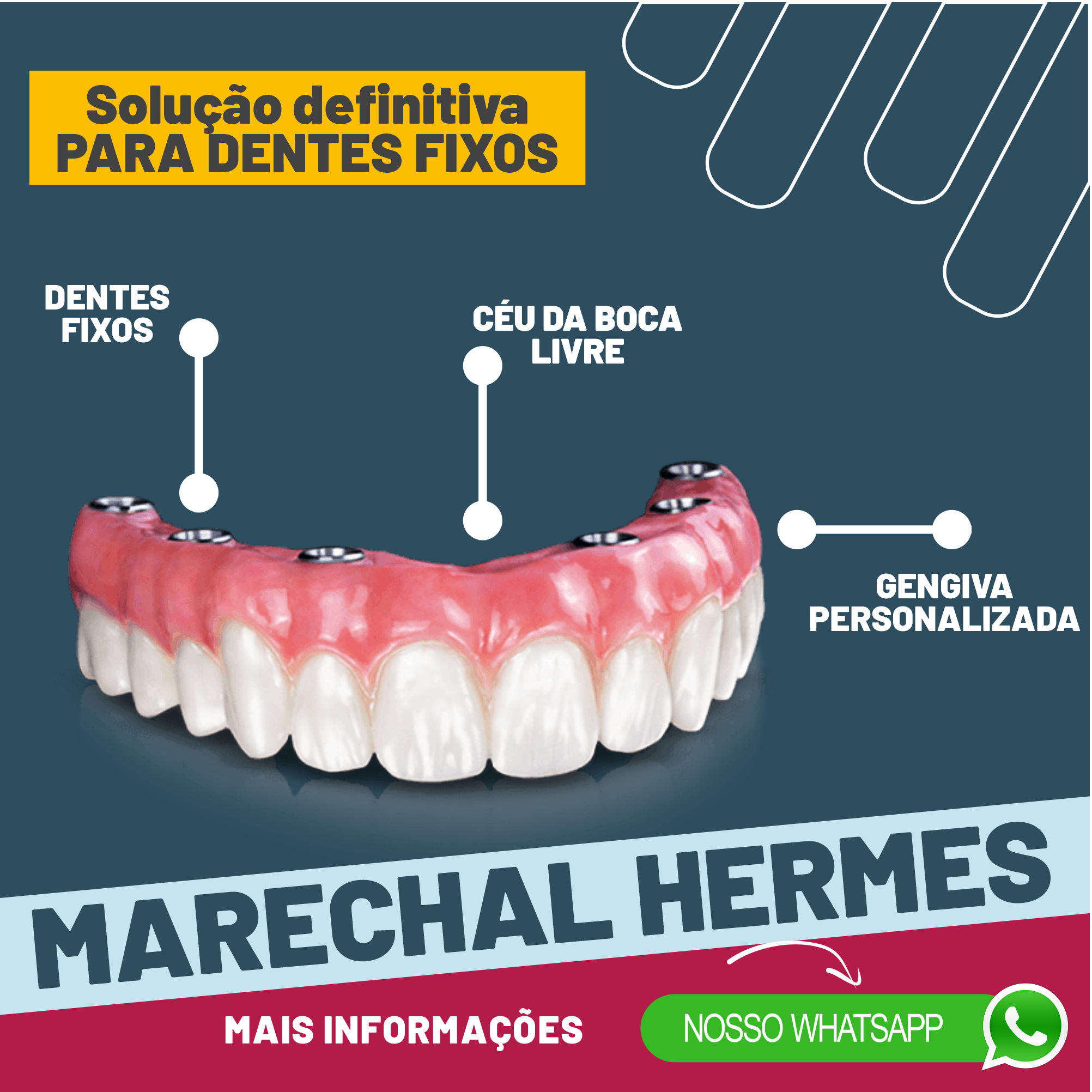 Odente Clínica Odontológica Facebook ad: FALE CONOSCO