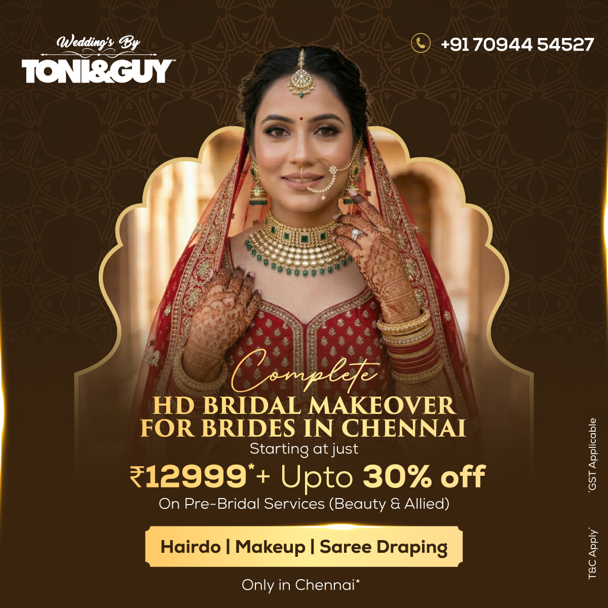 Weddings By Toni&Guy Facebook ad
