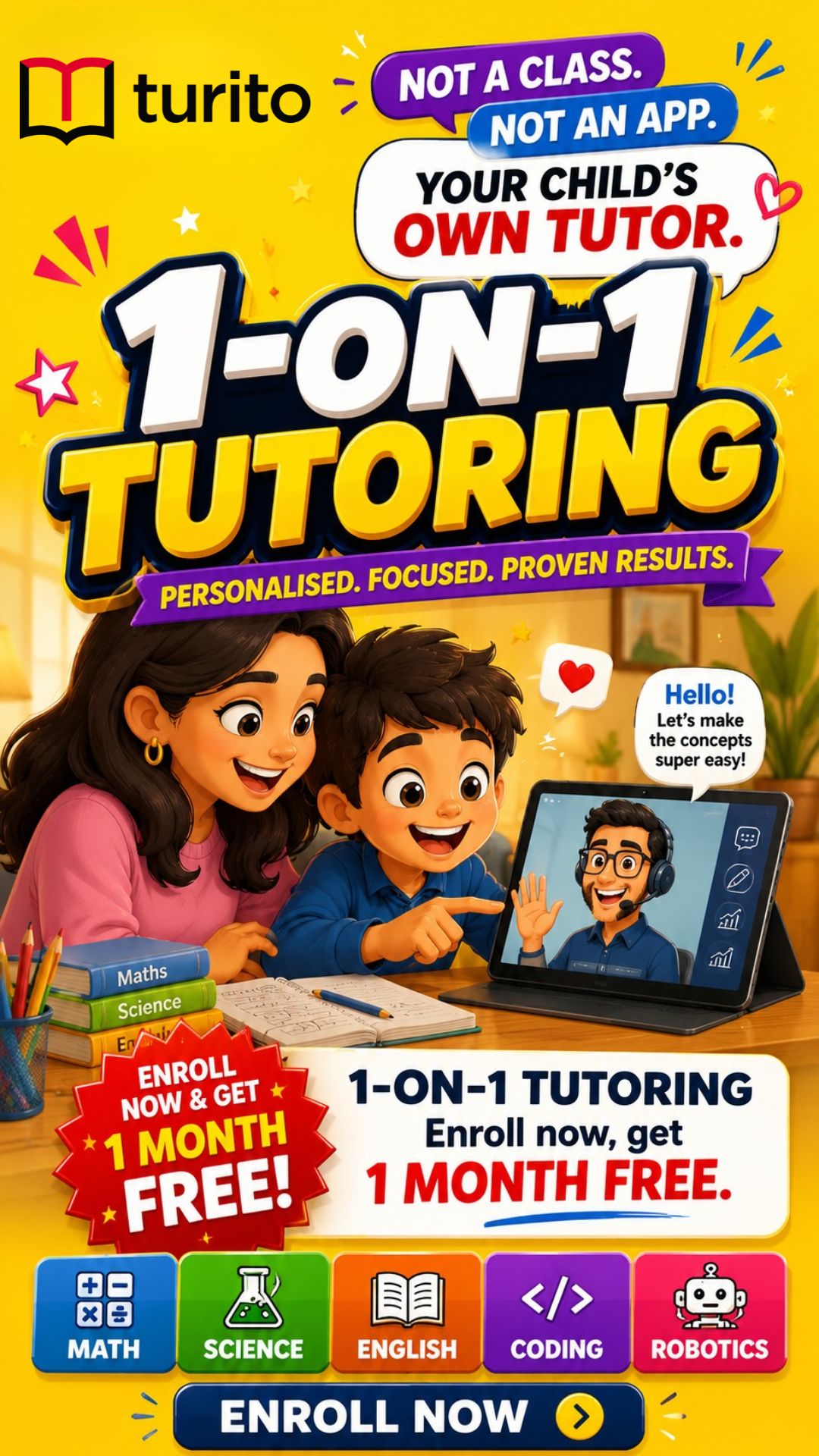 Turito UK Facebook ad