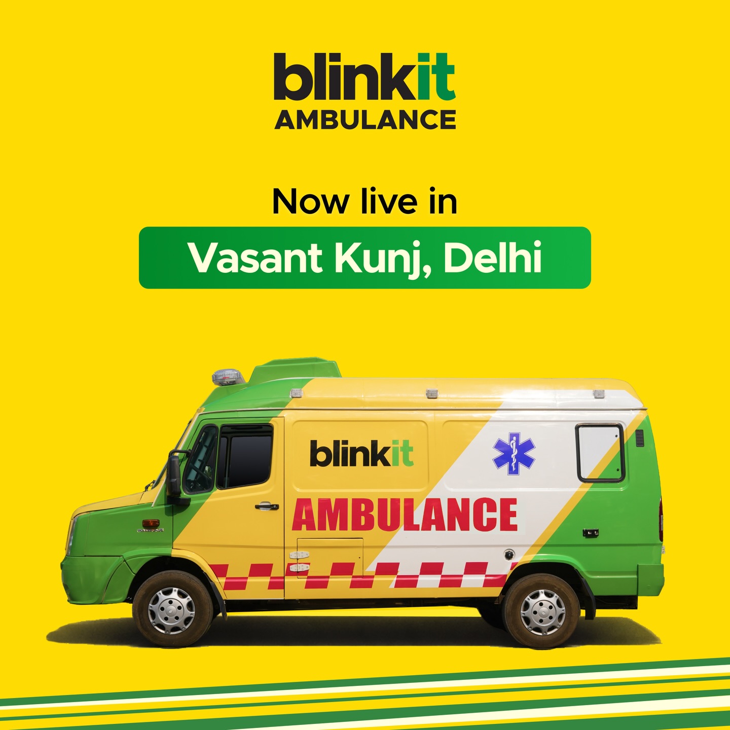Blinkit Ambulance Facebook ad
