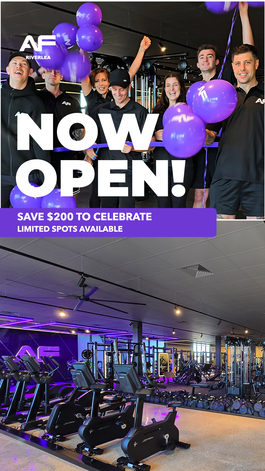 Anytime Fitness Riverlea Facebook ad from Jul 7, 2026